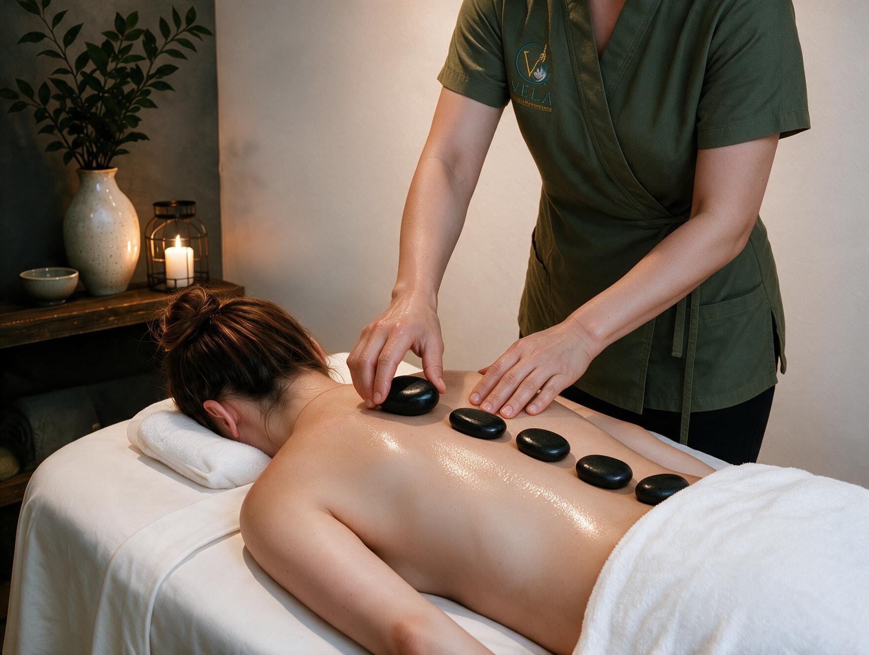Hot stone massage